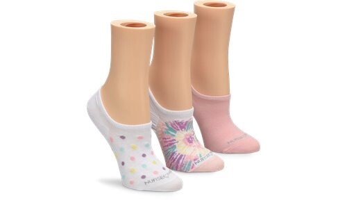 Nurse Mates No Show Liners Tie Dye Dot