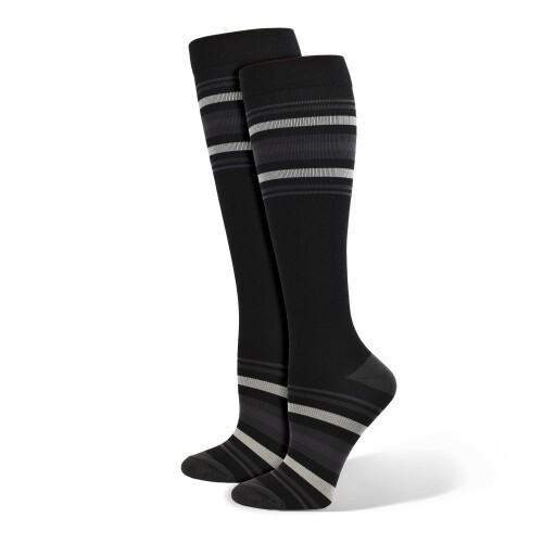 Think Medical Men&#39;s Compression Socks Grey Stripe