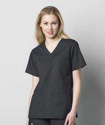 Wonder Wink Wonderwork Women&#39;s V-Neck Top Pewter