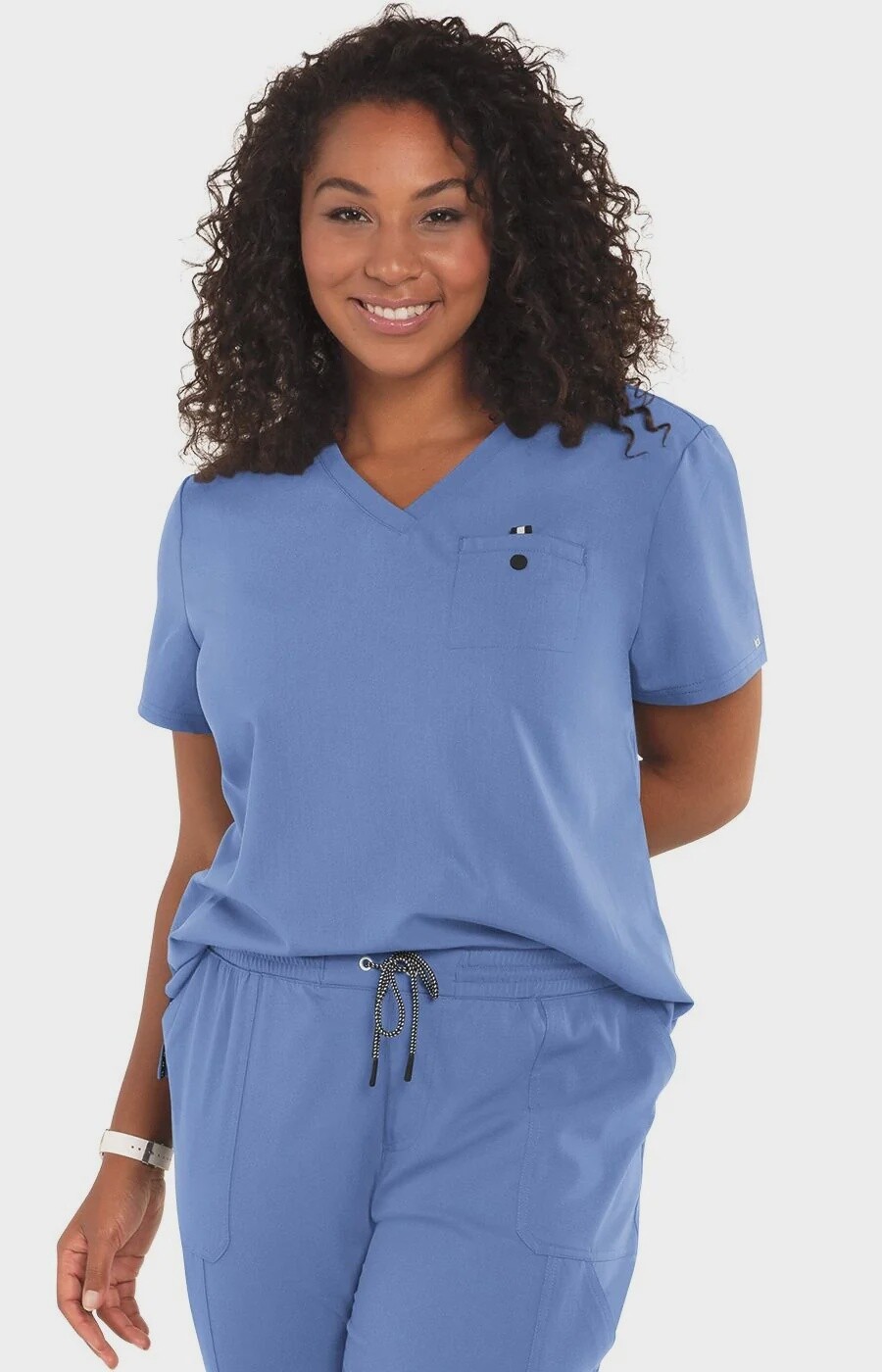 Koi Ready to Work top, Size: XS, Color: Ceil
