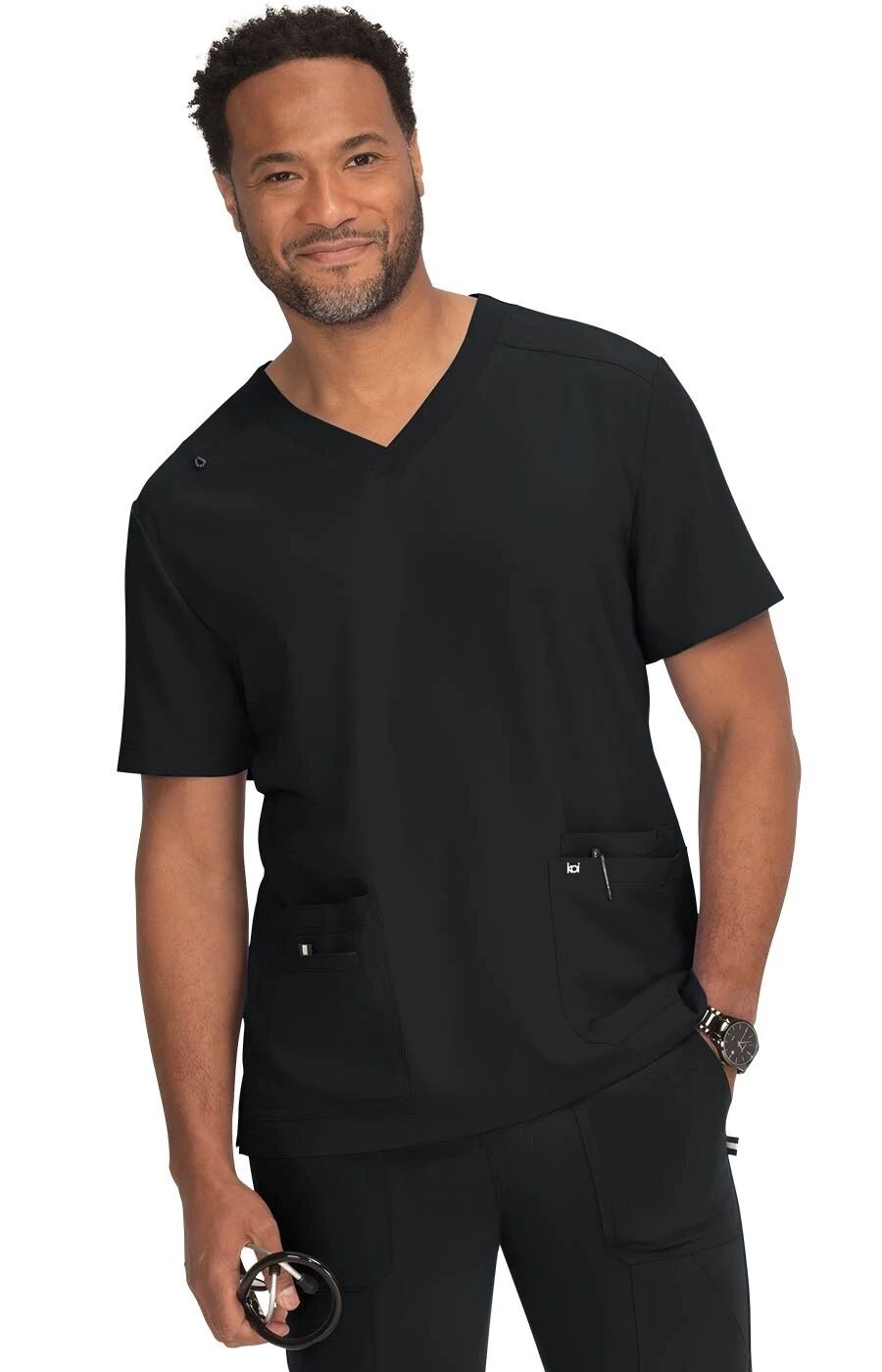 Koi Men&#39;s Free To Be Top, Size: Sm, Color: Black