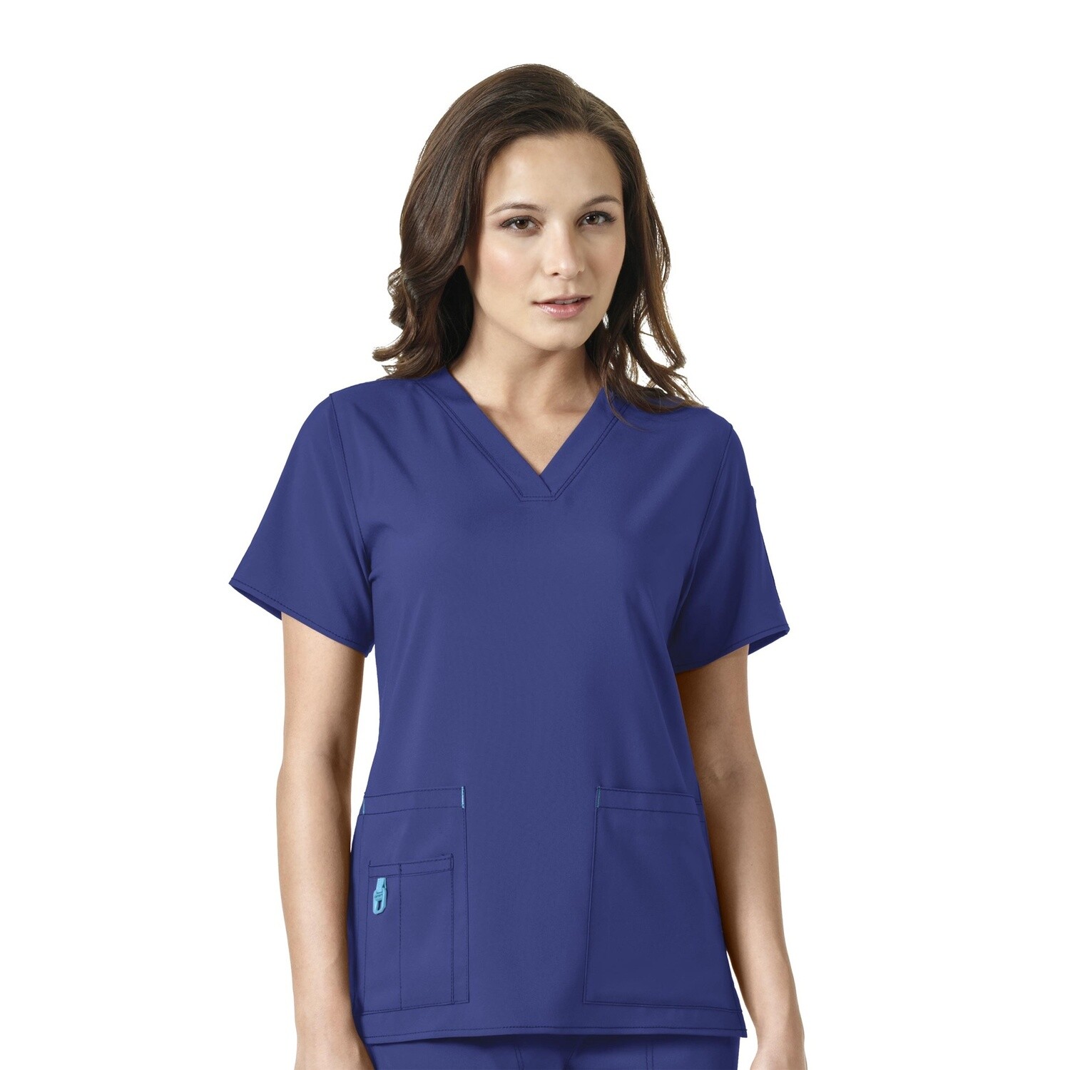 Carhartt Women&#39;s Force V-Neck Top, Size: XS, Color: Galaxy Blue