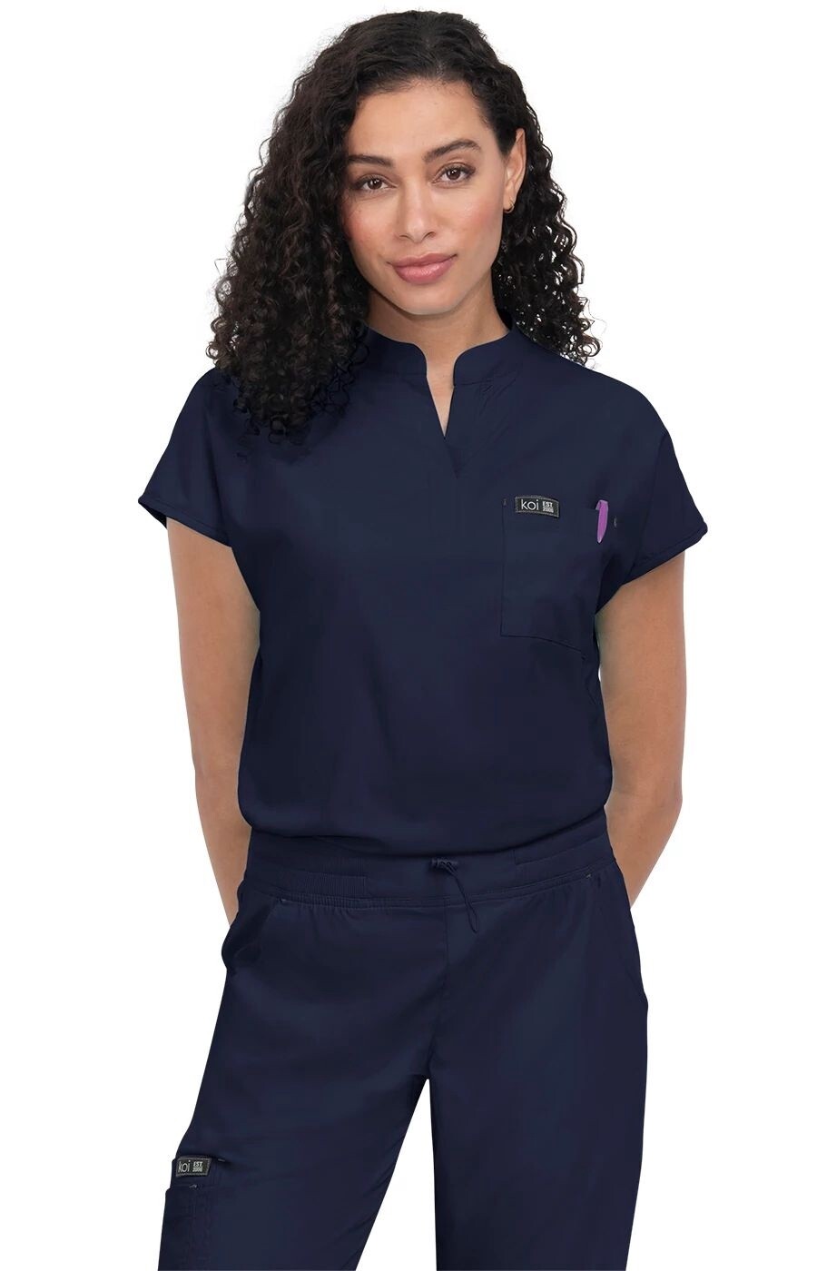 Koi Ari Top, Size: XS, Color: Navy