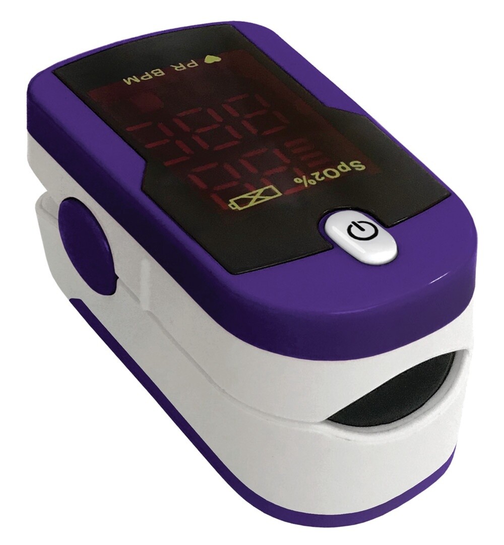 Prestige Pulse Oximeter, Color: Purple/White