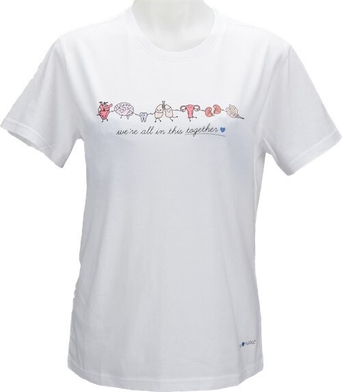 Nurse Mates T-Shirt, Size: Sm, Pattern: Organ Party