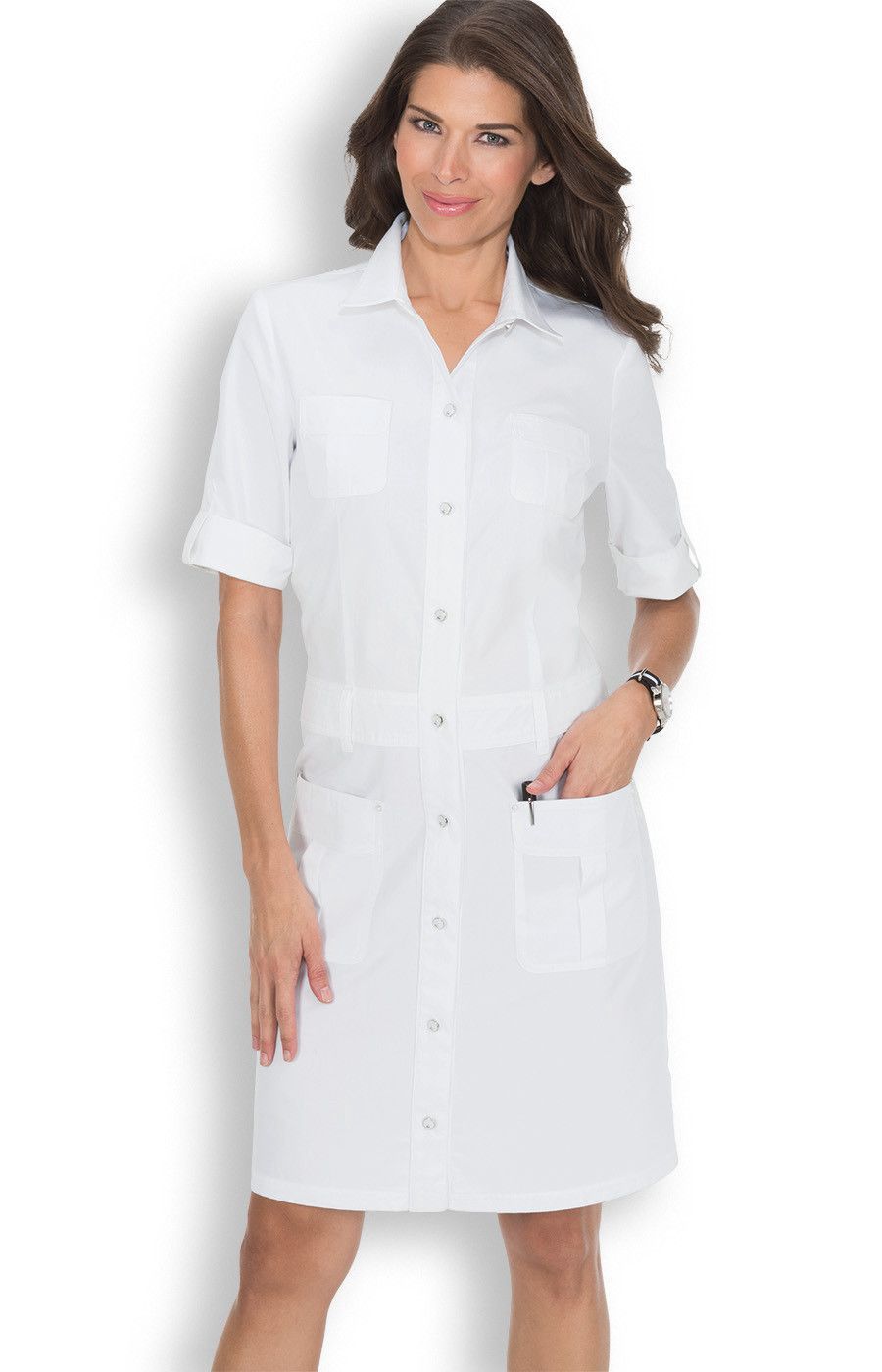Koi Alexandra White Dress, Size: Med
