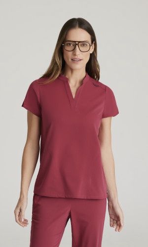 Grey&#39;s Anatomy Avery Top, Color: Maple Red, Size: XS