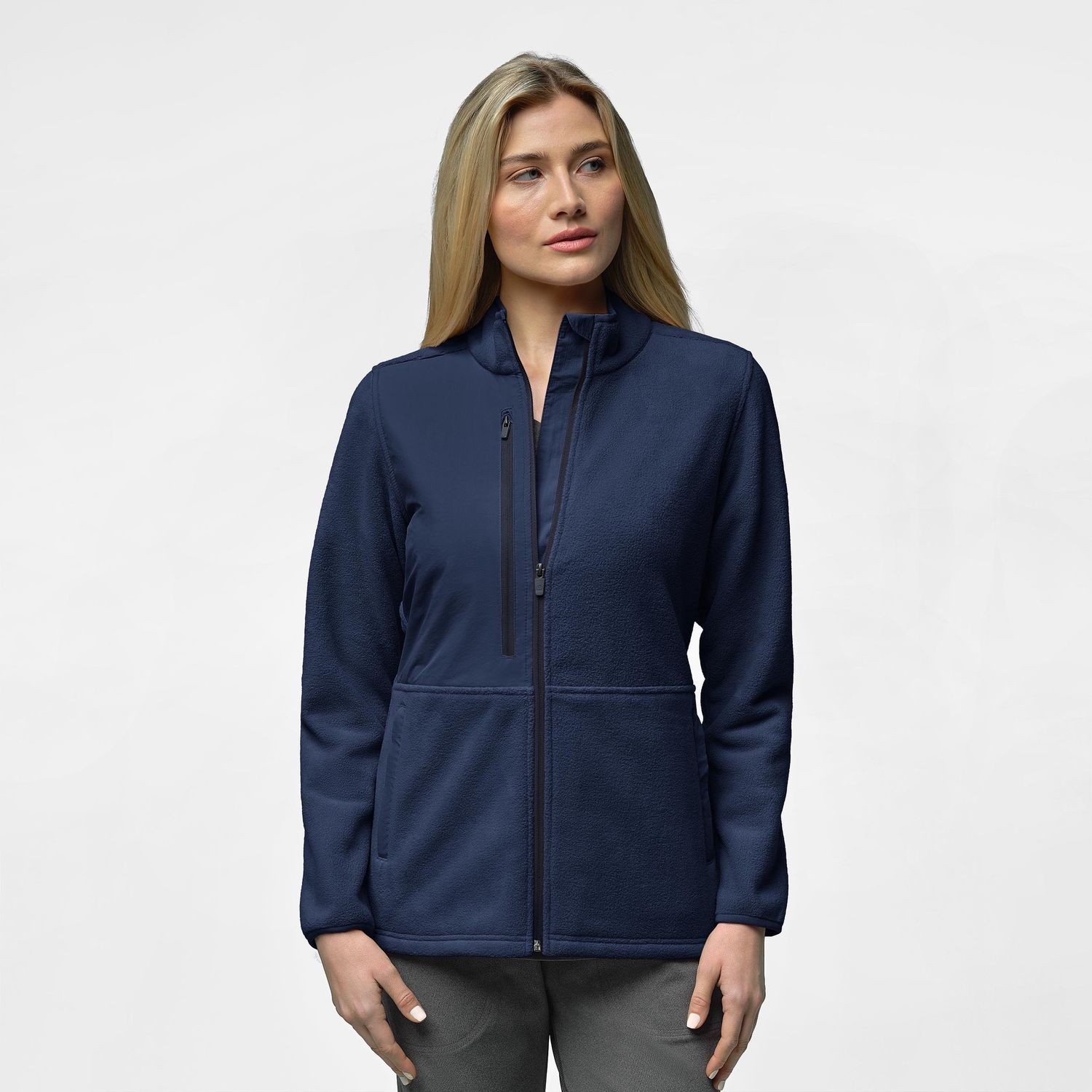 Wonder Wink Women&#39;s Micro Fleece Zip Jacket, Size: Sm, Color: Navy