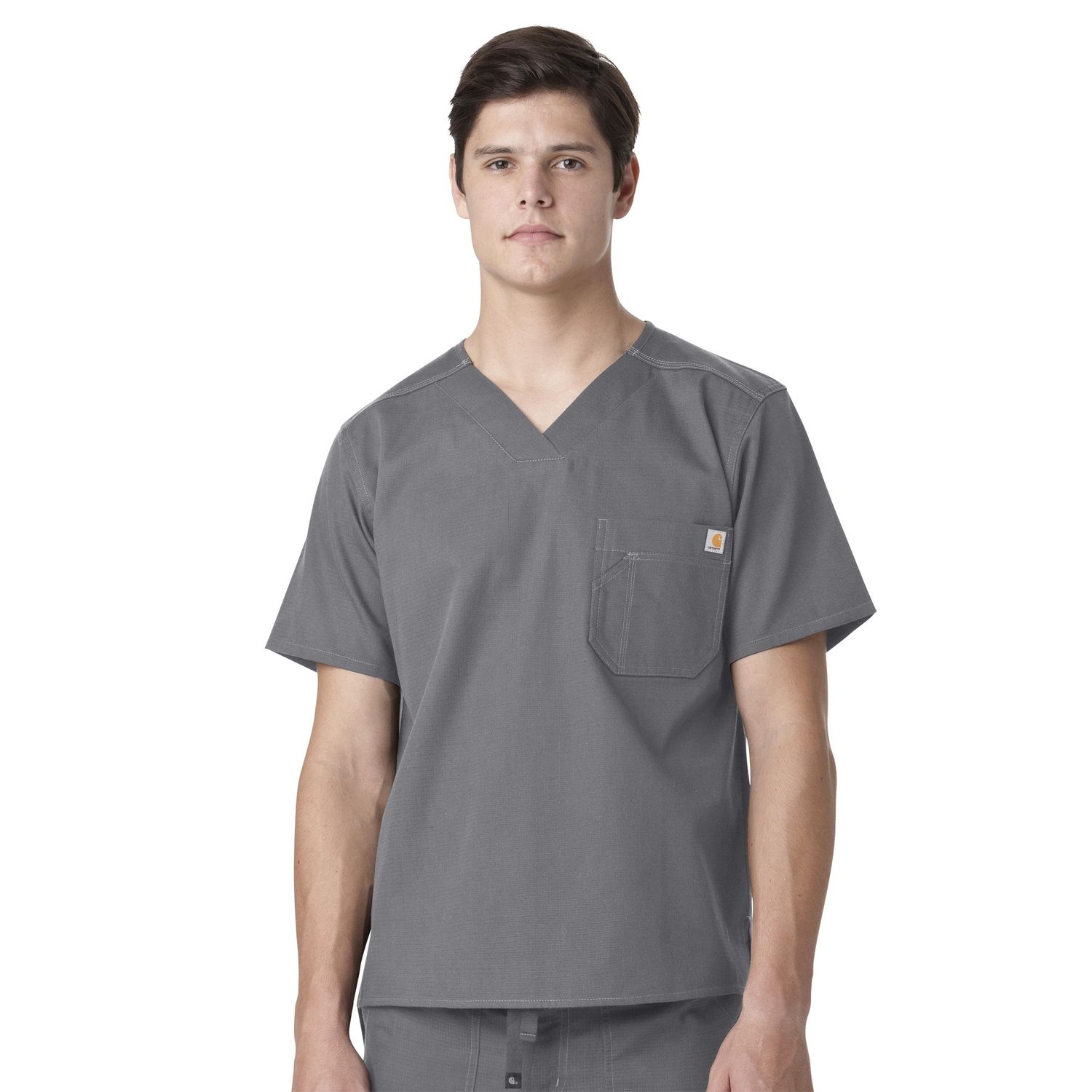 Carhartt Men&#39;s Classic Fit Ripstop Top, Size: Lg, Color: Pewter