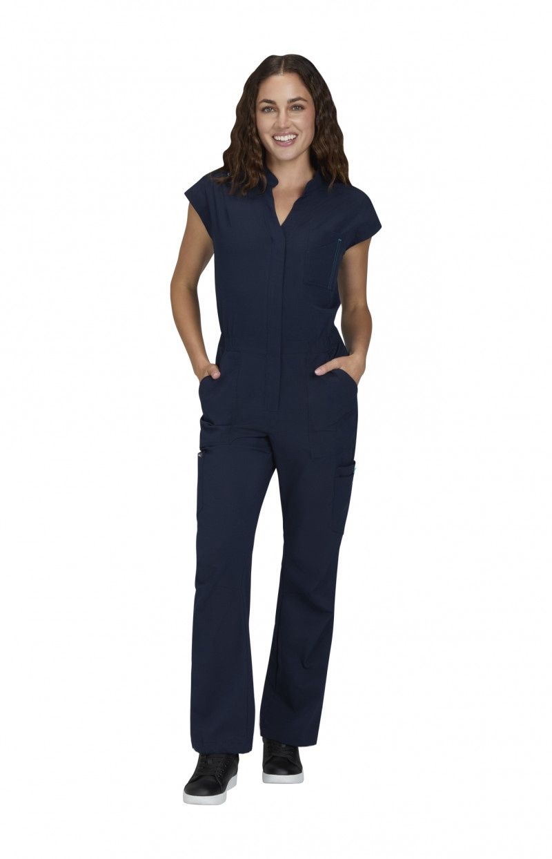 Koi Anja Jumpsuit, Color: Navy, Size: XSP
