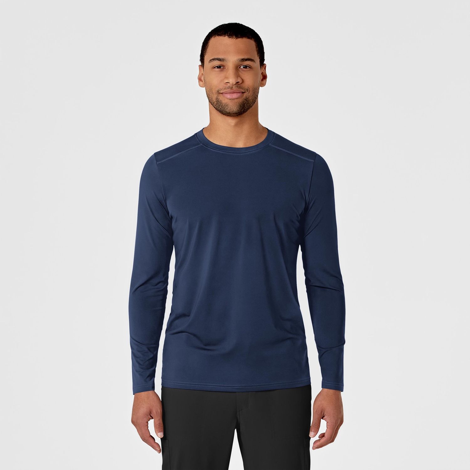 Wonder Wink Men's Long Sleeve Tee, Color: Navy, Size: Med