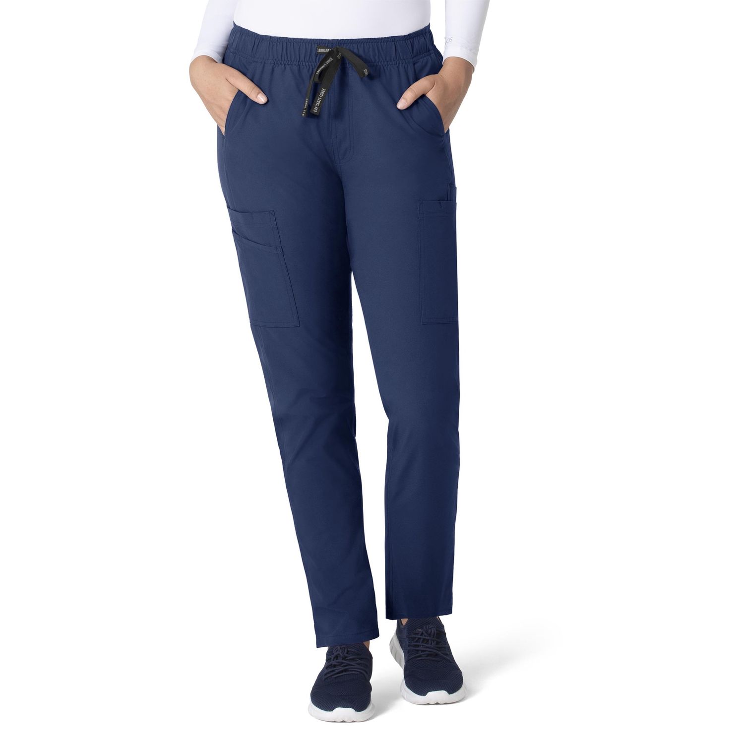 Carhartt Women's Force Straight Leg Pant, Color: Navy, Size: Sm
