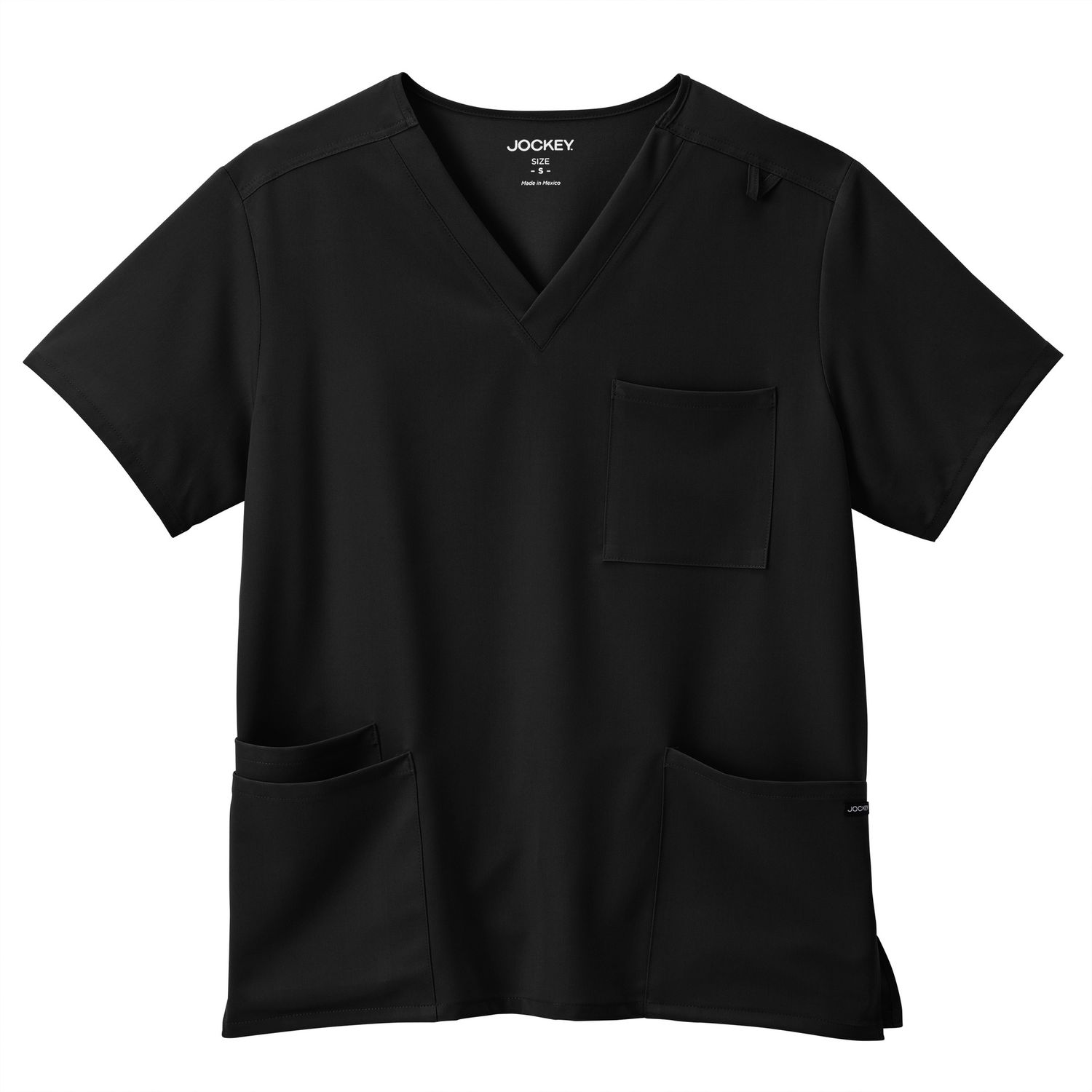 Jockey Four Pocket Unisex Top, Color: Black, Size: Med