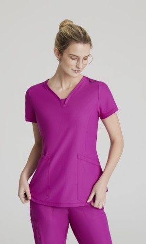 Skechers Slip Ins Serene Top, Color: Magenta, Size: XS