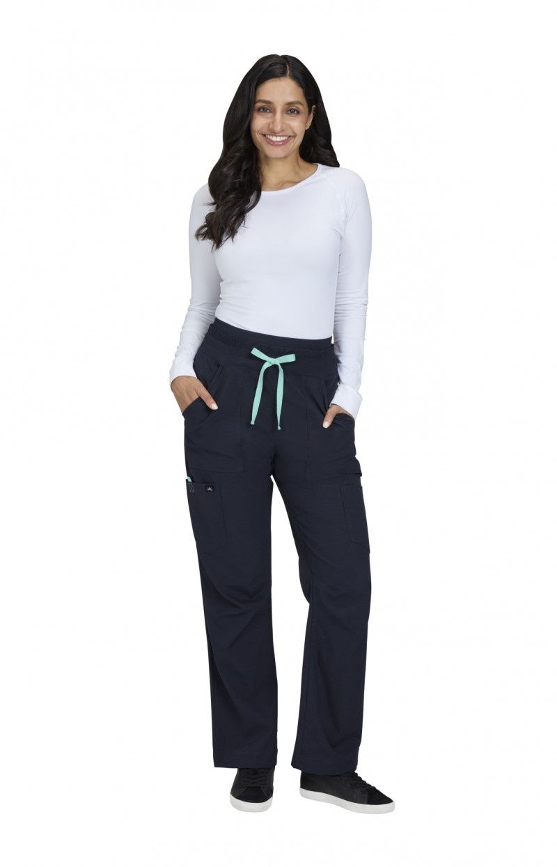 Koi Freda Wide Leg Pant, Color: Navy, Size: XS