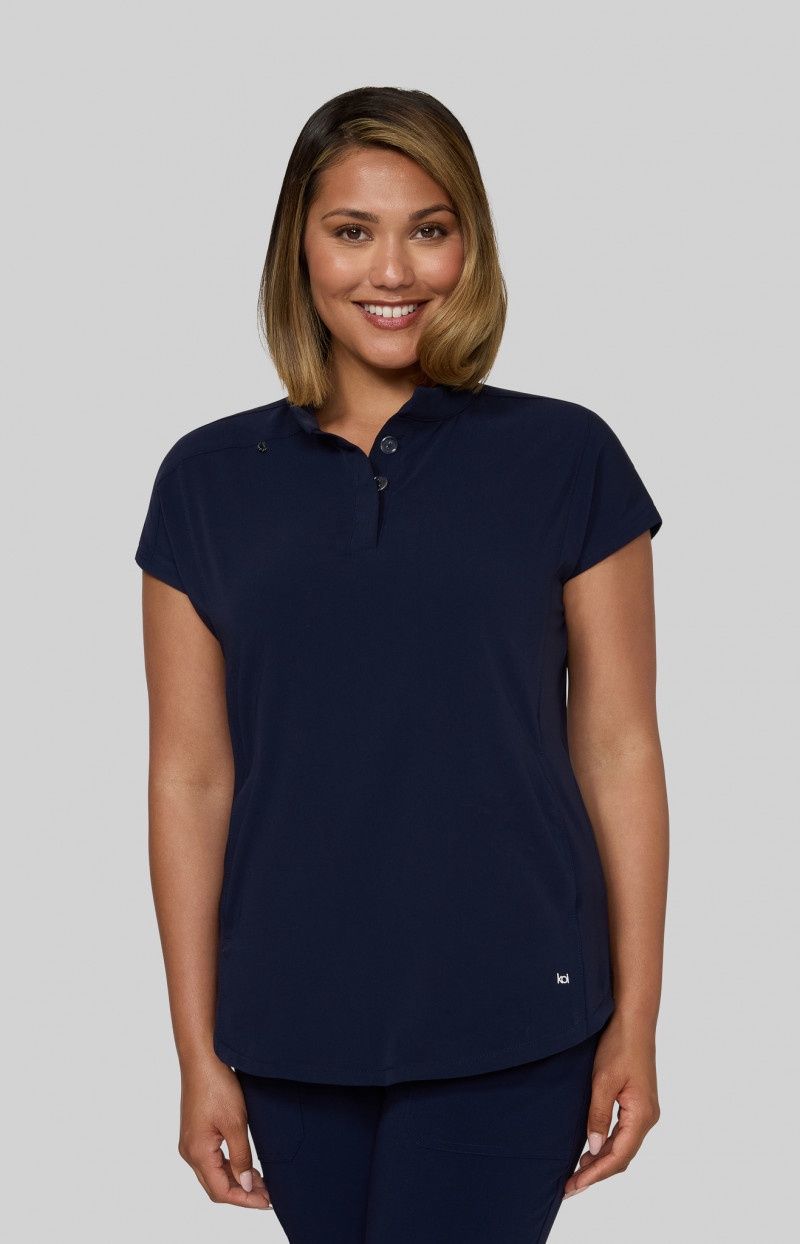 Koi Superhuman Top, Color: Navy, Size: Sm