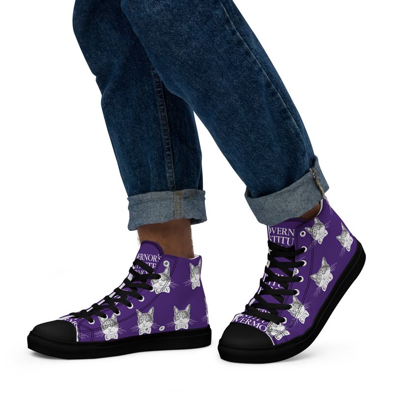 GIV Westley High Top Canvas Shoes (Purple)