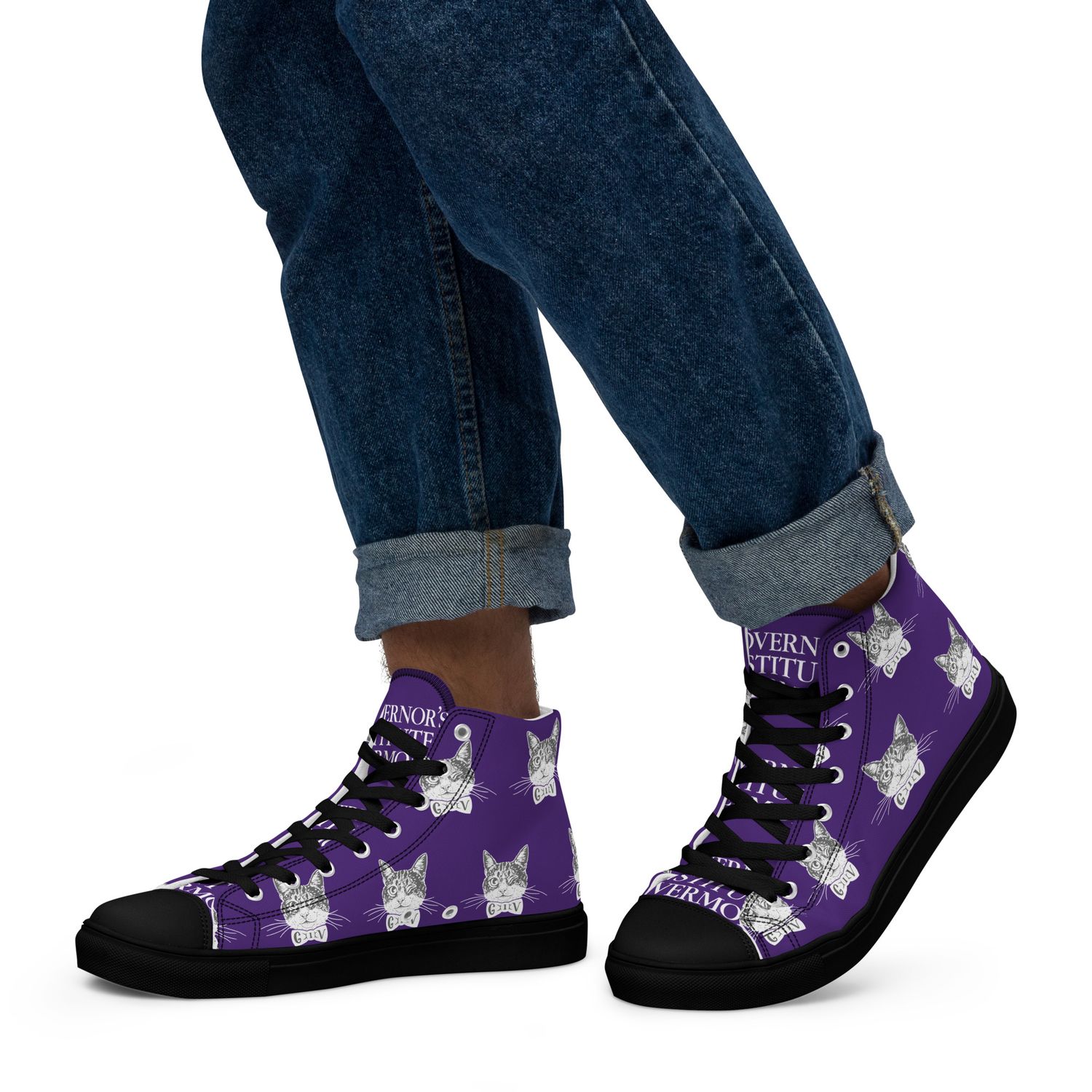 GIV Westley High Top Canvas Shoes (Purple)