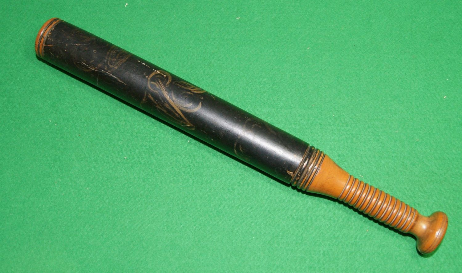 ​Victorian Baluster Tip Staff Truncheon c1840