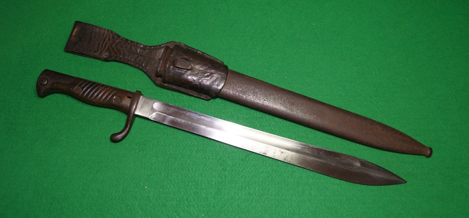 ​WWI Imperial German Mauser Butcher Bayonet dated 1916