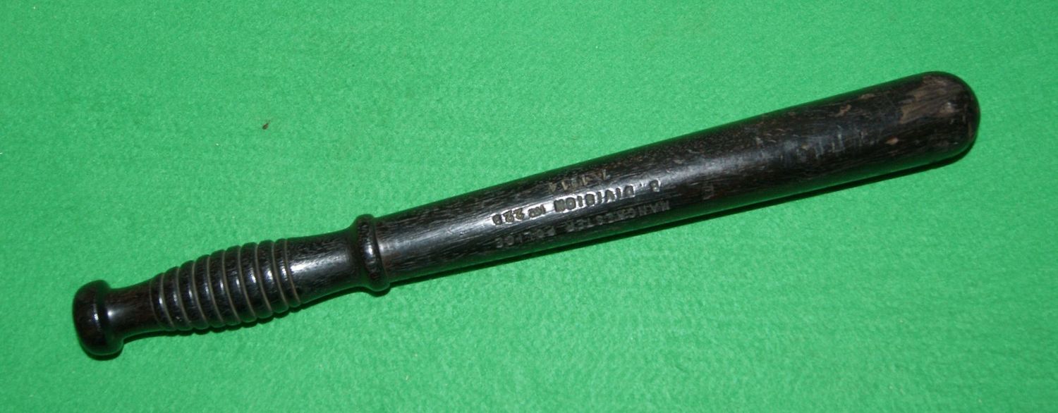 ​1914 Dated Manchester Police Truncheon by Hiatt