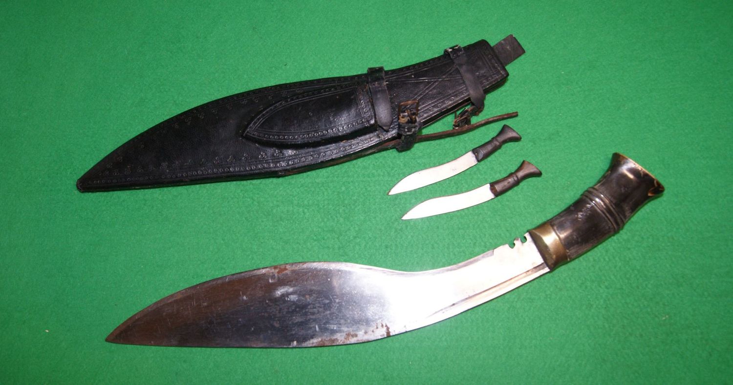 Large Size Horn Handle Kukri Knife Large Size Horn Handle Kukri Knife