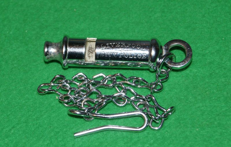 ​Liverpool City Police Whistle and Chain