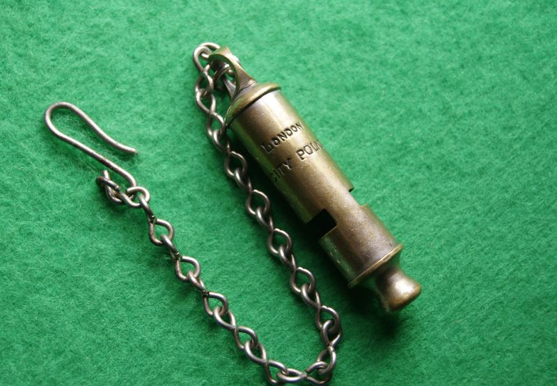 ​London City Police Whistle Circa 1880