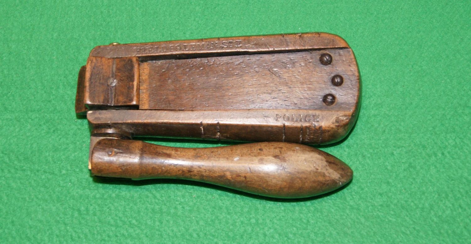 Rare British Police Folding Pocket Rattle by Field Rare British Police Folding Pocket Rattle by Field