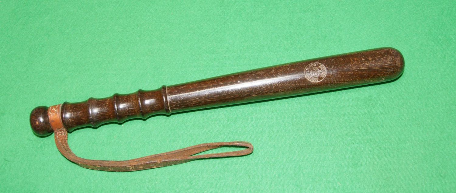 1920's Devon Constabulary Police Truncheon by Hiatt 1920's Devon Constabulary Police Truncheon by Hiatt