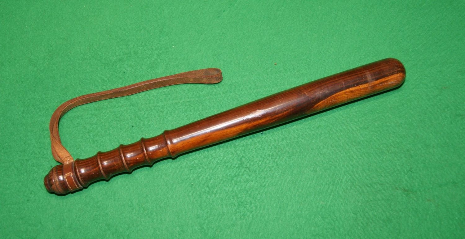 Two-Tone Wood Police Truncheon circa 1930 Two-Tone Wood Police Truncheon circa 1930