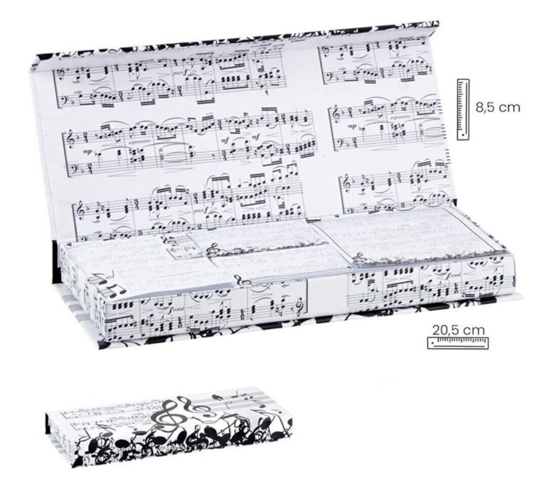 NOTAS ADHESIVAS MÚSICA CAJA IMANTADA NOTAS MUSICALES 