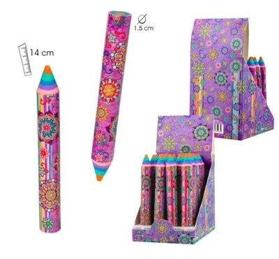 GOMA de BORRAR FANTASÍA MANDALAS lila goma divertida 