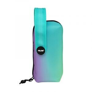 PLUMIER 4 ESTUCHE ESCOLAR MILAN turquesa Sunset 