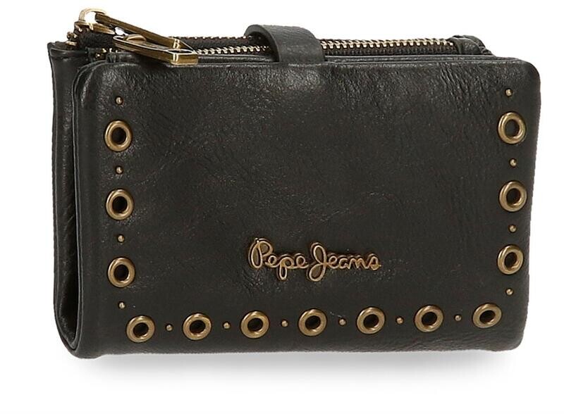 BILLETERA MUJER PEPE JEANS cartera negra Camper mediana