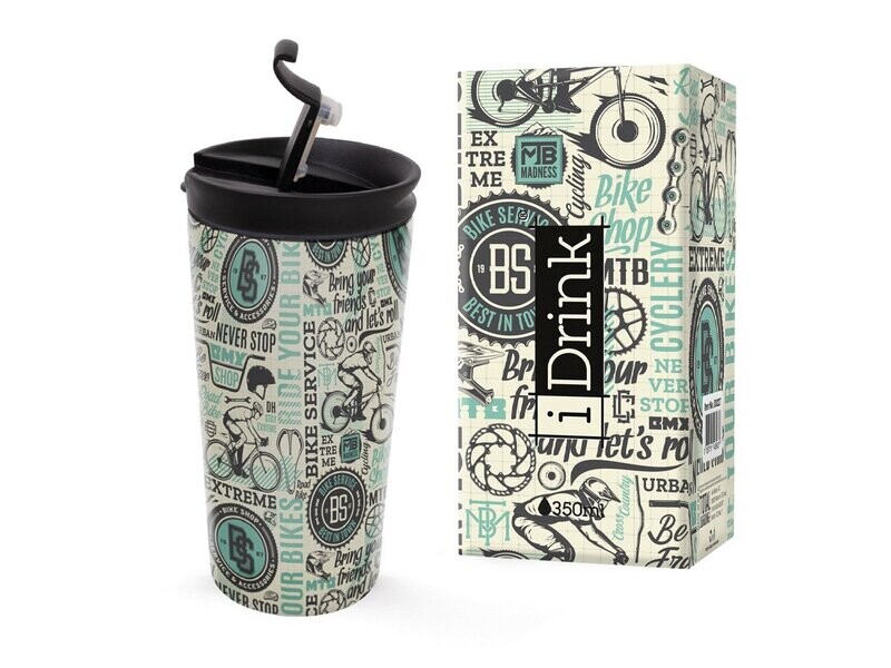 TAZA TÉRMICA BICI I DRINK VASO TÉRMICO Bicicleta Bike 350 ml acero inoxidable 