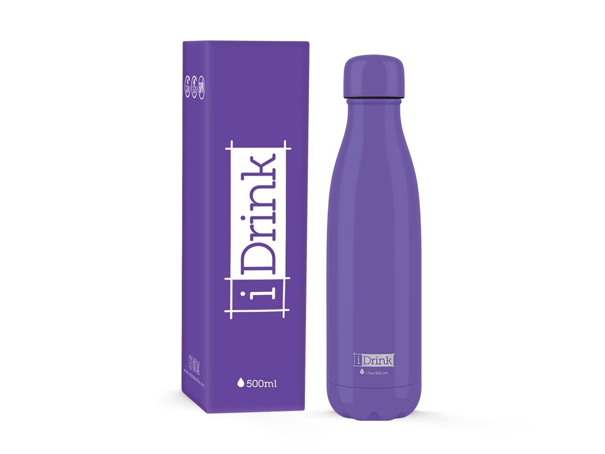 BOTELLA TÉRMICA VIOLETA I DRINK 500ml acero inoxidable 