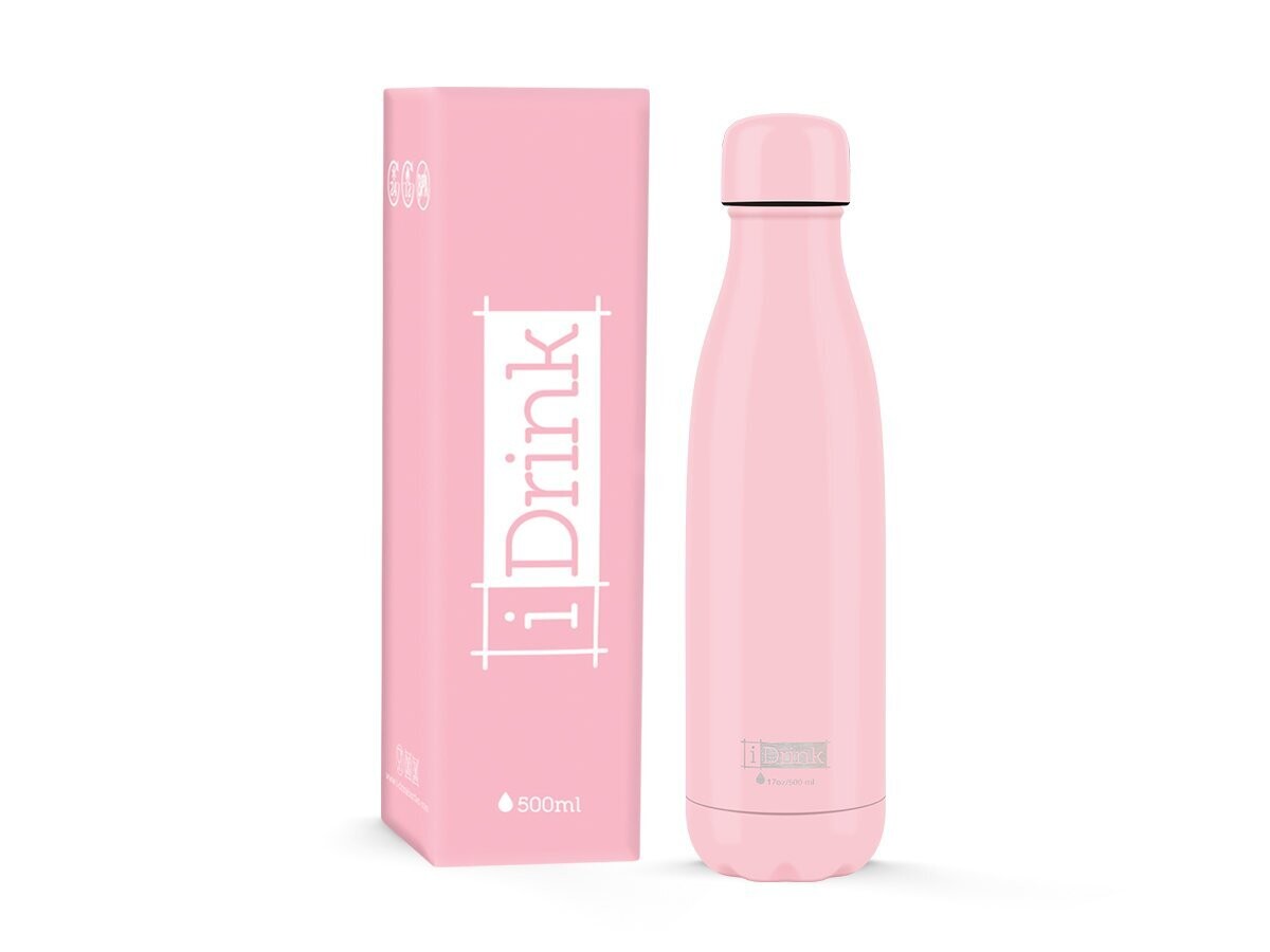 BOTELLA TÉRMICA ROSA I DRINK 500ml acero inoxidable 