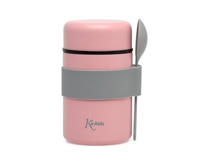 TERMO BEBÉ KIOKIDS ROSA CON cuchara 
