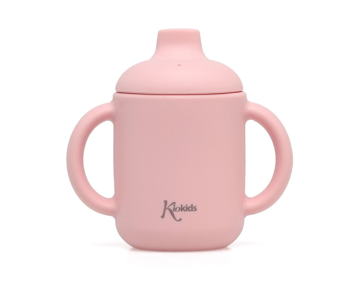 TAZA APRENDIZAJE BEBÉ SILICONA KIOKIDS  ROSA