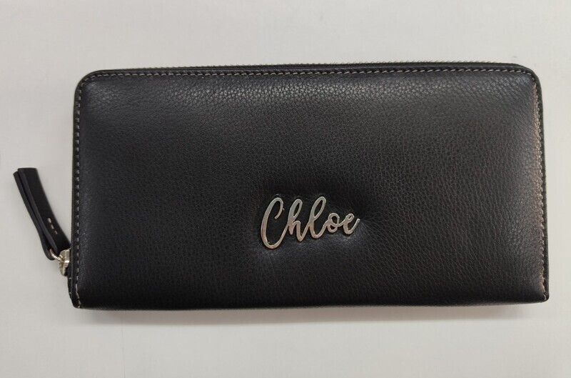 BILLETERO GRANDE cartera de MUJER MyWallets CHLOE Piel NEGRO 