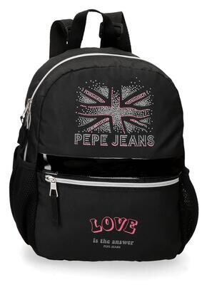 MOCHILA DE PASEO PEPE JEANS negro brilli brilli 