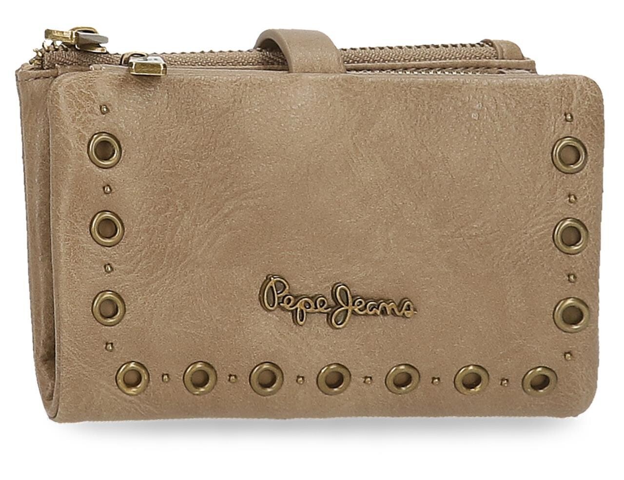 BILLETERA MUJER PEPE JEANS cartera marrón Camper mediana 