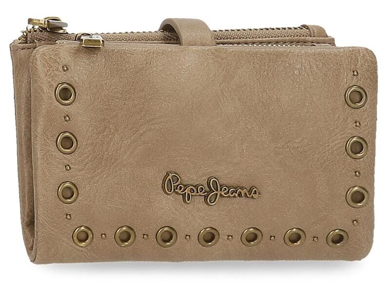BILLETERA MUJER PEPE JEANS cartera marrón Camper mediana 