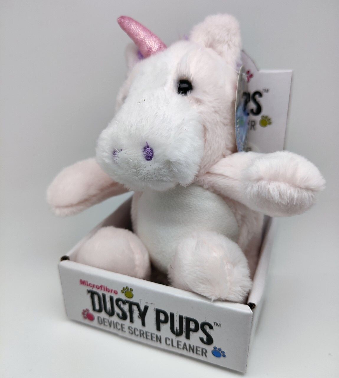 PELUCHE LIMPIAPANTALLAS MOVIL UNICORNIO BLANCO 