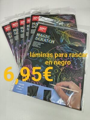 MANUALIDADES RASCA APLI negro 