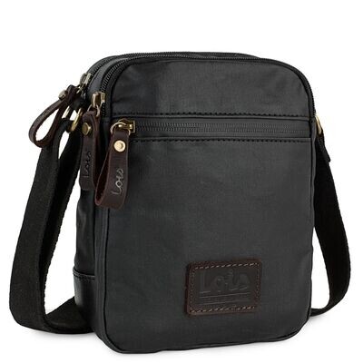 BOLSO HOMBRE BANDOLERA mediana DOBLE LOIS negro 