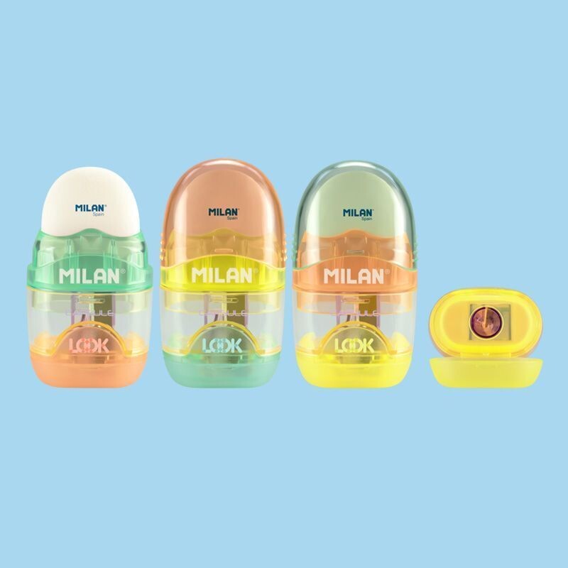 AFILABORRA CAPSULE MILAN NEW LOOK sacapuntas con goma de borrar AFILABORRA CAPSULE MILAN NEW LOOK sacapuntas con goma de borrar