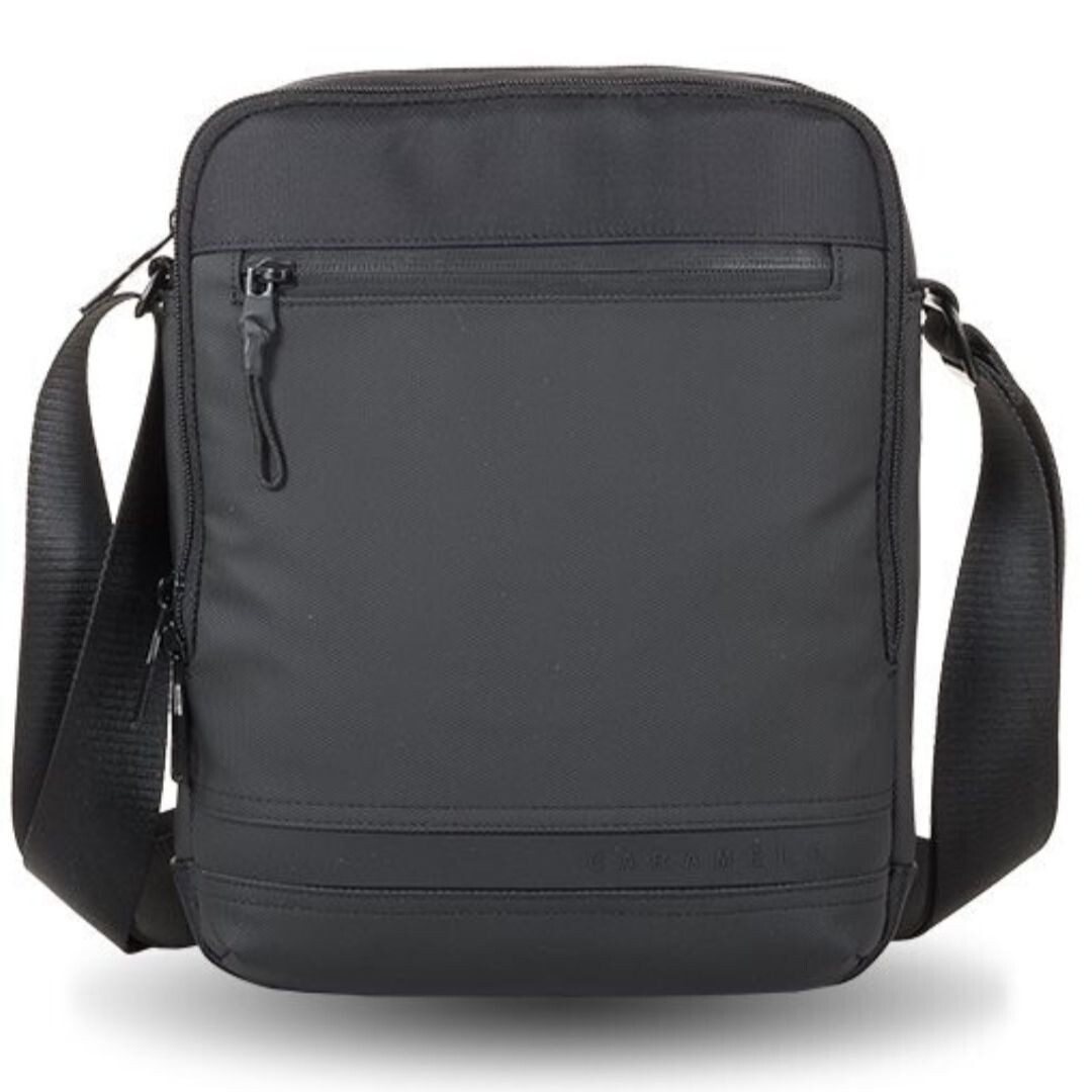 BOLSO HOMBRE BANDOLERA grande CARAMELO negro 