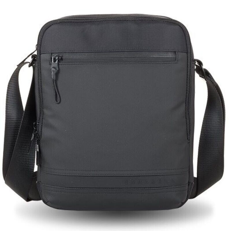 BOLSO HOMBRE BANDOLERA grande CARAMELO negro 